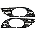 For Mercedes-Benz E320 / E350 / E550 Fog Light Trim 2007 2008 2009 Driver and Passenger Side Pair/Set | Primed | w/Fog Light Hole | DOT/SAE | MB1038115 + MB1039115 | 2118850922 + 2118850822
