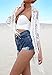 Upopby Womens Lace Beachwear Cover Up Swimwear Swimsuit Bikini Kimono Cardigan L White