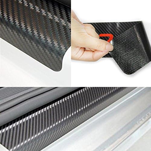 Iiloens Car Door Sill Scuff Anti Scratch Carbon Fiber Stickers Car Protect Accesso Decals, Magnets & Stickers