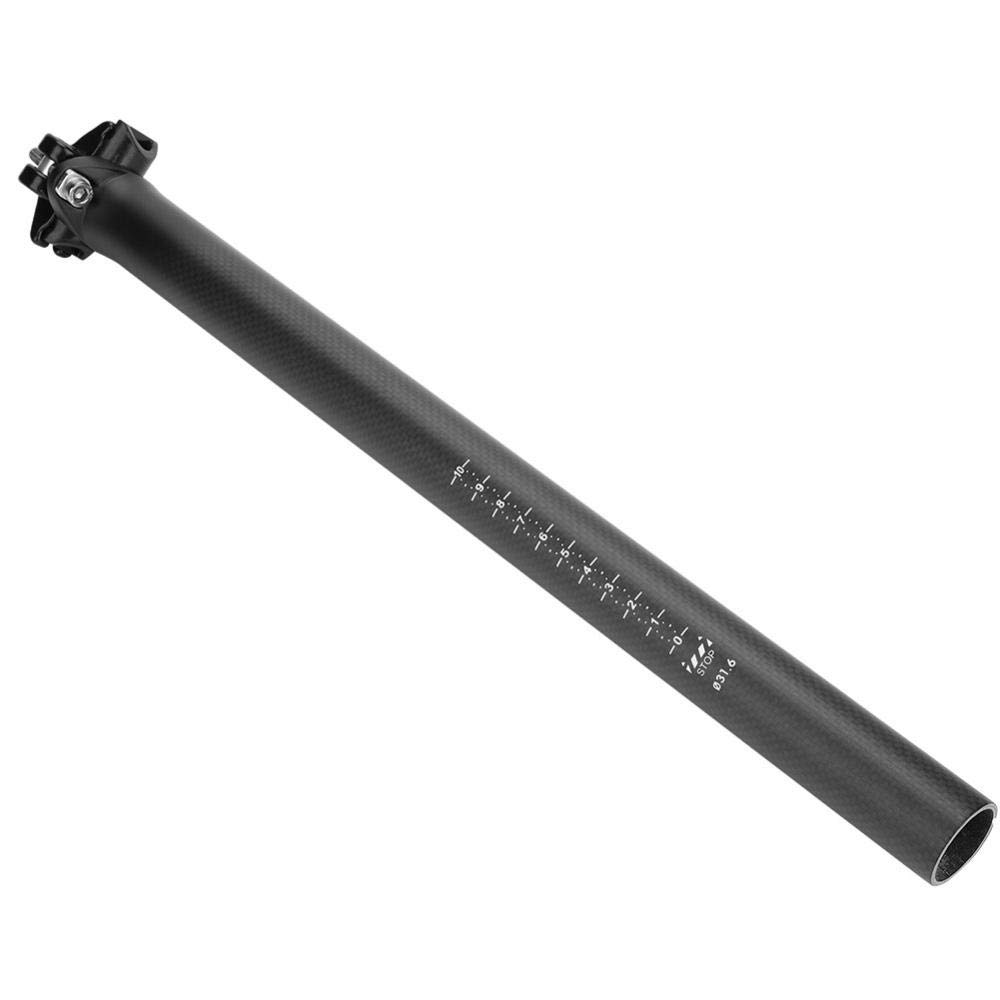 VGEBY1 Bike Seat Post, 27.2/30.8/31.6mm Carbon Fiber Bicycle Saddle Seatpost for Mountain Road Bike