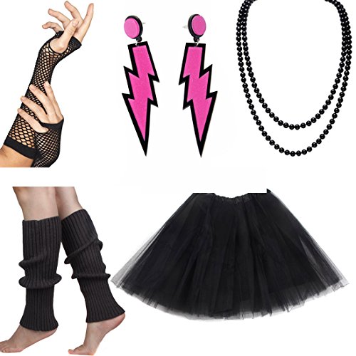 Women's 80s Tutu set with Accessories inc. Earrings