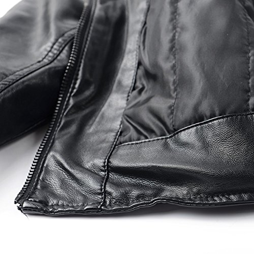 LJYH Boys Faux Leather Jacket Children's Collar Motorcycle Leather Coat Buy Online in UAE