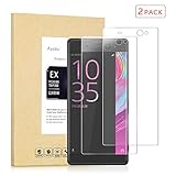 Ayotu Sony Xperia XA Ultra Screen Protector(2 PACK),Tempered Glass Film Screen Guard with Scratch-Resistant/Crystal Clear 2.5D Round Edge for Sony Xperia XA Ultra 6.0-inch（Non-full coverage）