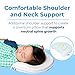 Anti Flat Head Baby Pillow – Memory Foam Infant Head Support – Keeps Infant Head Round & Prevents Flat Head Syndrome – Includes Free Extra Pillow Case – Natural Baby Head Shaping Pillow
