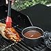 Charcoal Companion CC5099 Cast Iron Sauce Pan with Silicone Head Basting Brush