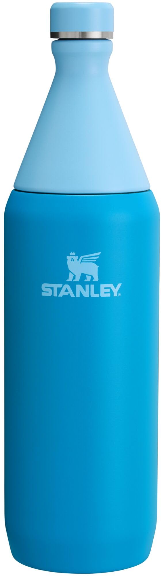 Stanley All Day Slim Bottle 34 oz | Twist On Lid with Leakproof Seal | Slim Design for Travel & Gym | Insulated Stainless Steel | BPA-Free | Azure Image