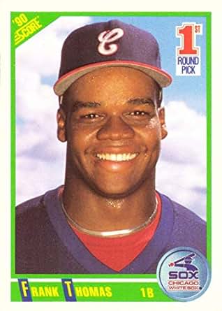Amazon.com: 1990 Score Baseball #663 Frank Thomas Rookie ...