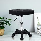 FURWOO Rolling Swivel Stool Chair Black Adjustable Spa Kitchen 135kg view 2