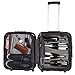 VinGardeValise® Petite Wine Suitcase – 8-Bottle Travel Luggage, TSA-Approved, Durable Hard Shell, Shockproof Foam, Secure Bottle Protection for Enthusiasts & Collectors - Silver