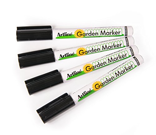 Artline Garden Markers - Quick Dry Ink for Outdoor Use - Water and Sun Resistant Ink (Pack of 4)