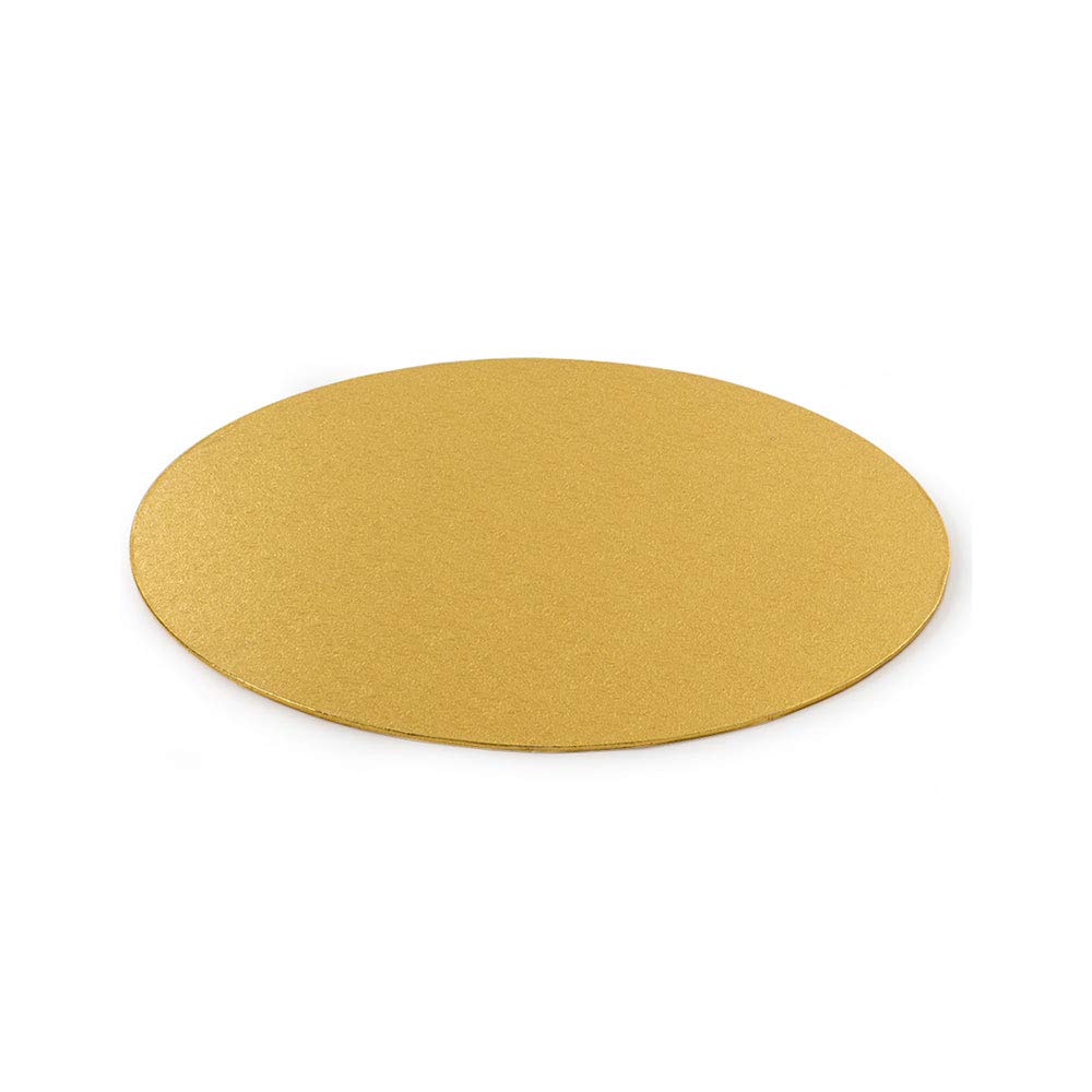 DECORA Thin Cake Board, Cardboard, Gold, 28 x 28 x 0.3 cm