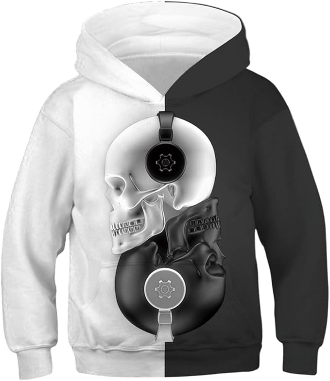 Ocean Plus Niño Colorido 3D Sudaderas con Capucha Adolescentes Pull-Over Kids Sudadera Manga Larga Hoodie