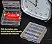 Lontenrea 12 PCS Transparent AA/AAA Battery Storage Case Box Holder