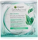 Garnier SkinActive Moisture Bomb Sheet Mask, The Super Hydrating Mattifying, 1.08 fl oz (Pack of 2)
