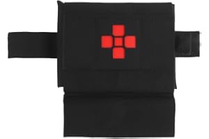 LIVANS Molle IFAK Micro Trauma Pouch, Tactical Belt Bag, Small First Aid Medical EDC Med Emergency Survival EMT Pack With Tou