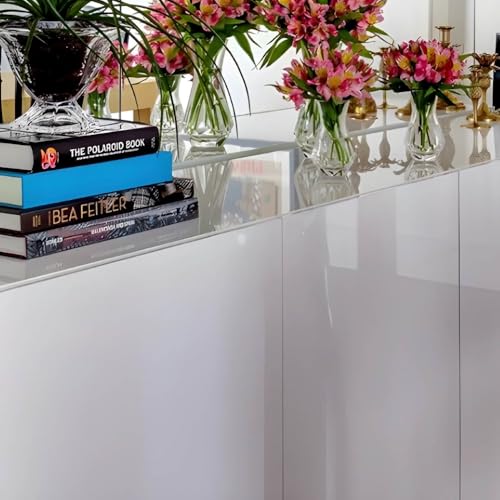 Adesivo Vinil Branco Impermeável Lavável P/Envelopamento Móveis Geladeira Fogão Mesa 5m x 50cm