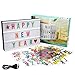 MorTime Cinema Light Box-Personalized White A4 Size Cinematic Light Box Light Up Your Life LED Light Box with 198 Letters, Numbers, Symbols & Emojis (A4 LED Light Box)