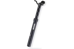 DJC Bike Dropper Seatpost Jump Seat 100mm Travel Manual Control Lever Height Adjustable Seatpost Hydraulic 375mm