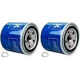 2PCS 26300-35505 Engine Oil Filter &amp; Drain Plug Gasket 21513-23001 Fit for Hyundai, Kia Replaces 26300-35504 26300-35503 Baldwin B7243 WIX 51334 51334XP 51064 57092 Mistubishi MZ690116