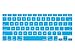 Kuzy Older Version Keyboard Cover Compatible with MacBook Pro 13 15 17 inch Release 2010-2015 and MacBook Air 13.3 inch Release 2010-2017 Silicone Skin Protector, Aqua Blue