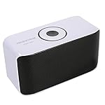 Bluetooth Speakers, IWAVION Wireless Portable Speaker Super Bass with Dual Drivers Sound Loud Music Player Build-in Mic Compatible with iPhone/iPad/Android Smart phones and more(Black)