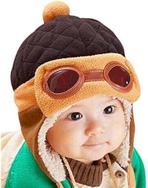 Cute Baby Girls Boys Winter Warm Hat Cap Beanie Pilot Aviator Crochet Earflap