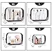 4PCS Clear Makeup Bag, TSA Approved Transparent Travel Toiletry Bag, Waterproof PVC Cosmetic Pouch Organizer, Quart Size Zipper Wash Bags Carry-on Luggage for Women Men Vacation Bathroo