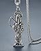 Aoiy Men's Stainless Steel Large Gothic Grim Reaper Death Pendant Necklace, 24