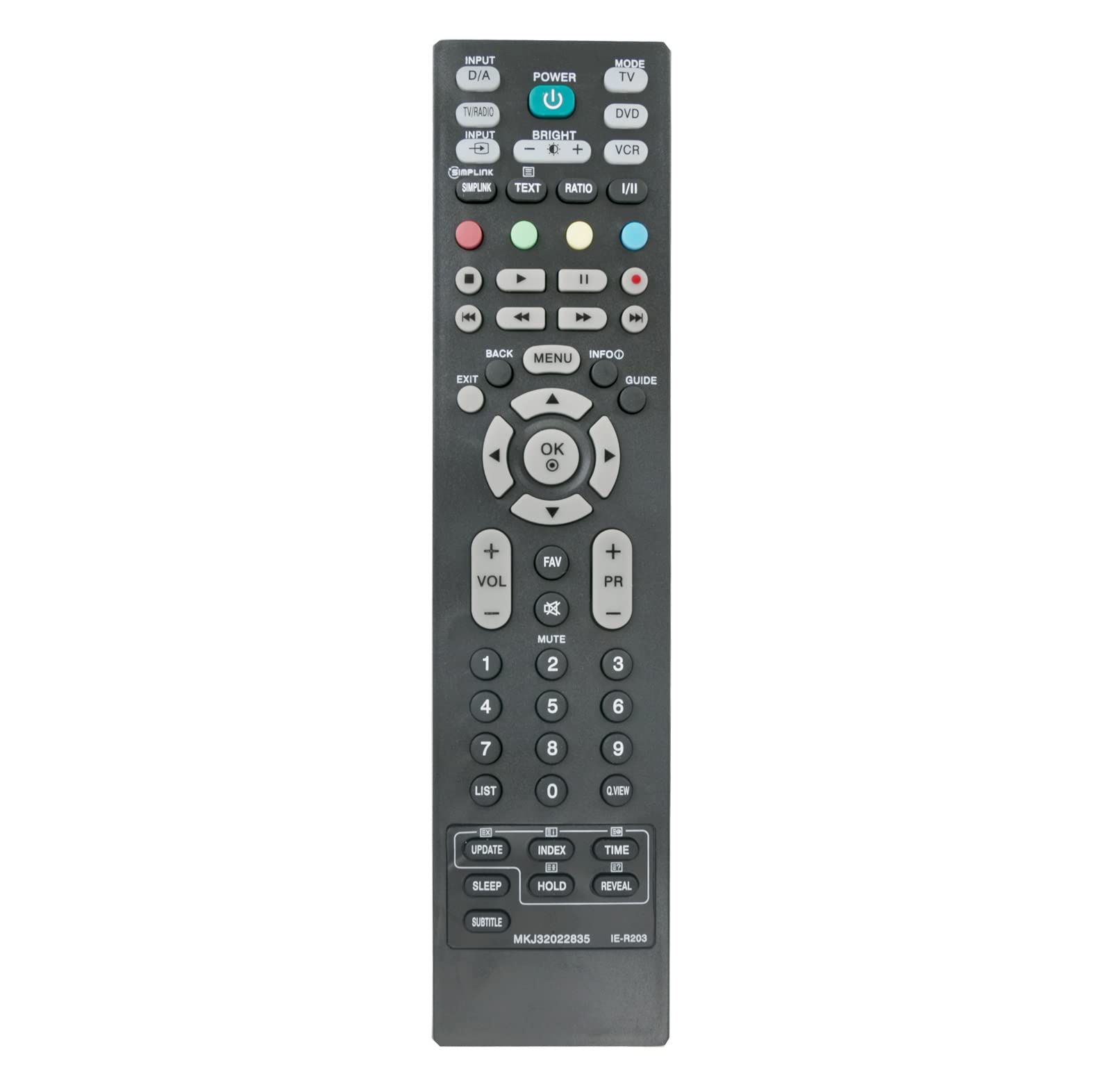 AULCMEET MKJ32022835 Replace Remote Compatible with LG TV MKJ3917080 42PG3500 37LG3500 37LG5300 37LG5500 37LG7500 50PG7500 50PS3000 50PS6000 50PS7000-ZA 52LG5500 52LG7500 sub MKJ39170804 MKJ32022813