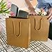 Paper Bags with Handles Bulk [400 Bags] 6.25x3.5x8. Ideal for Shopping, Packaging, Retail, Party, Craft, Gifts, Wedding, Recycled, Business, Goody and Merchandise Bag (Brown)