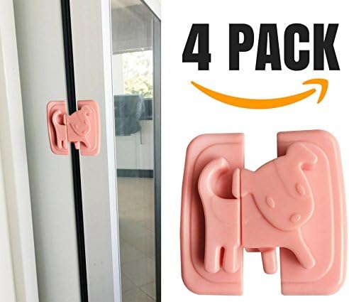 Katabird Baby Safety Cabinet Locks, 4 Count - Time Sensitive Deal - Child Safety Latches Best for Baby Proofing Cabinets, Sliding Door, Fridge and Drawers - No Drill, Tools Or Screws Needed