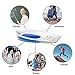 Silicone Gel Heel Cups, Shoe Inserts Silica Gel Pads Insole for Plantar Fasciitis, Bone Spurs Pain Relief, Sore Heel Pain, Achilles Pain and Foot Care (Blue US Men's 10-13)