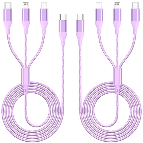Multi Charging Cable 4FT 3 in 1 Braided Cord