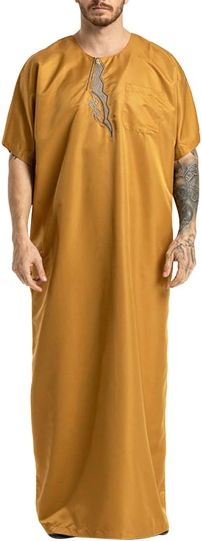 Muslim Maxi Dress Plus Size Retro Moroccan Thobe Abaya Cloths Dubai Robe