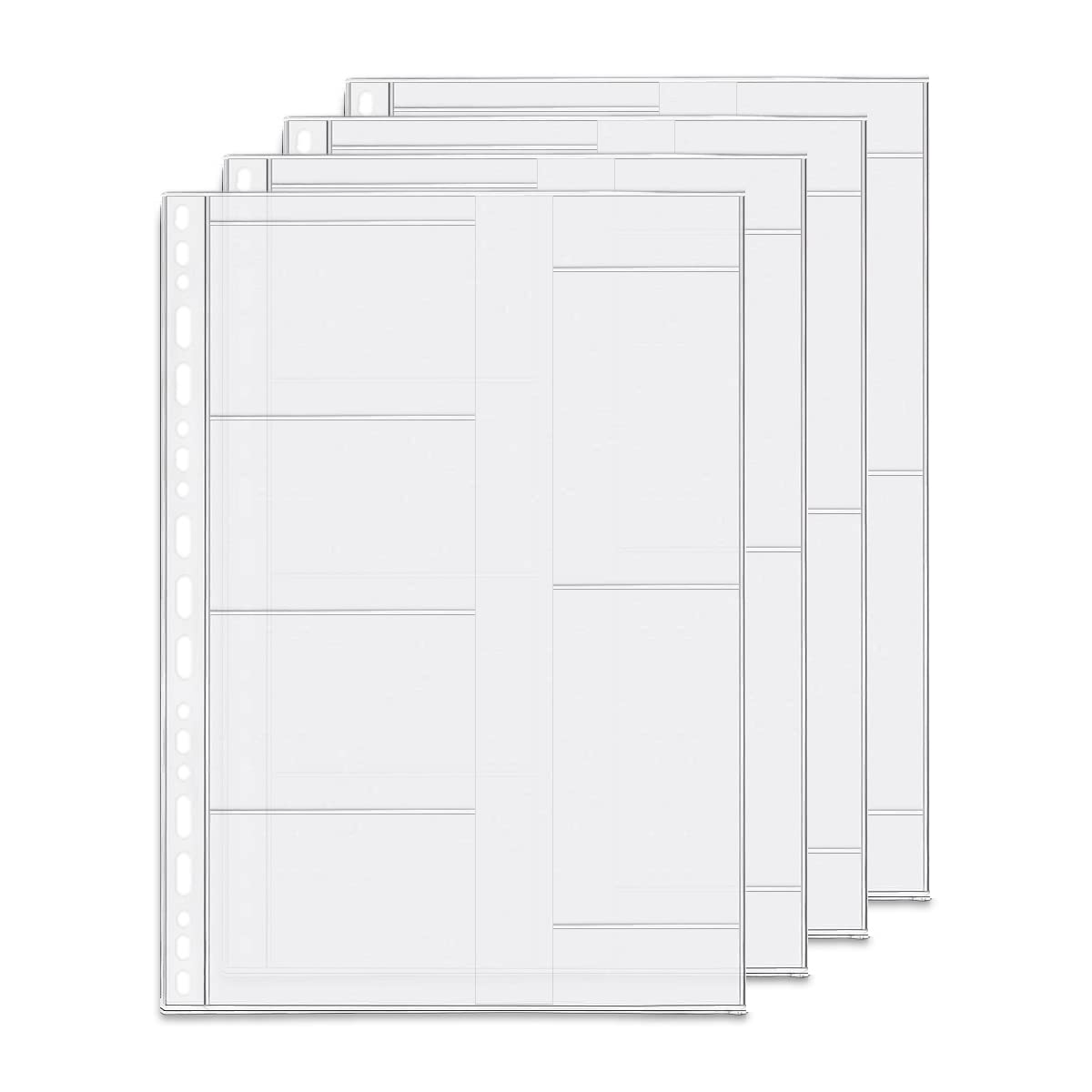 D Ring Binder Accessory Punched Binder Pockets Divider Ruler Tab Index (Name Card Holder,B5)