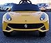 2015 New Licensed Ferrari F12 Berlinetta Kids Boy Girl Ride on Power Wheels Battery Toy Car,Remote control,Lights,Music-Yellow