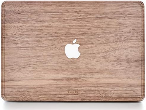 WOODWE® Real Wood Macbook Skin for Mac Air 13 inch Retina Display | Model: A1932; Late 2018 | Natural WALNUT | TOP&BOTTOM
