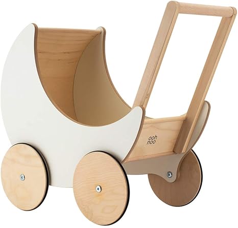 Amazon Co Jp オーノー Ooh Noo 手押し車 赤ちゃん おもちゃ 木製 Toy Pram トイプラム White Tp1501 玩具 男の子 女の子 プレゼント ギフト 並行輸入品 おもちゃ