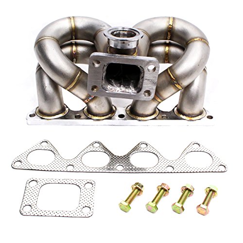 Rev9(HPMFB16T311G) T3 Turbo Manifold, T304 Stainless Steel, Equal