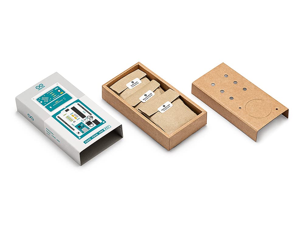 Arduino Make Your UNO Kit [AKX00037] - Build Your Own Arduino UNO from Scratch | Includes All Components for DIY Assembly, Learning & Prototyping