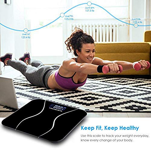 image for dalilylime Bathroom Scale, Wireless Body Scales,Highly Accurate Digita