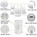 Lighted Makeup Vanity Mirror with 38 LED, LIVSTON Trifold Travel Cosmetic Mirror with Touch Dimmer, 1X/2X/3X Magnification Sections, USB Cable or Battery Operated