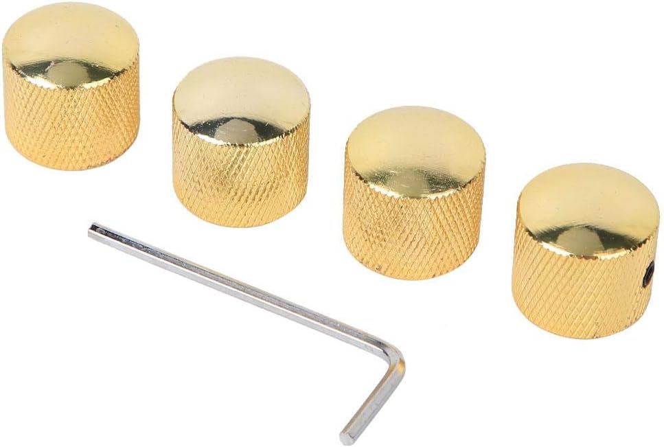 Guitar Knobs 4pcs Replacement Tone Control Knob Volume Vault for Electric Bass Guitar Musical Instrument Accessories Musical Instrument Accessories