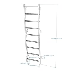 BenchK - Wooden Swedish Ladder Wall Stall Bar