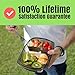 Bento Portion Control Containers | Large Meal Prep Lunch Box Containers | Microwave and Dishwasher Safe | Highest-Quality Food Storage by My Best Fresh
