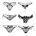 Nightaste Women's Floral Lace GstringThong Panties Multi-Pack Bow Knot T-Back Tanga Lingerie Undies (S, Style 1)
