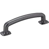 Jeffrey Alexander MO6373DACM Belcastel Collection Forged Look Flat Bottom Cabinet Pull 96mm Center, Gun Metal