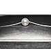 AAAA Quality Single White Round Freshwater Cultured Pearl Sterling Silver Necklace for Women 16 + 1 inches