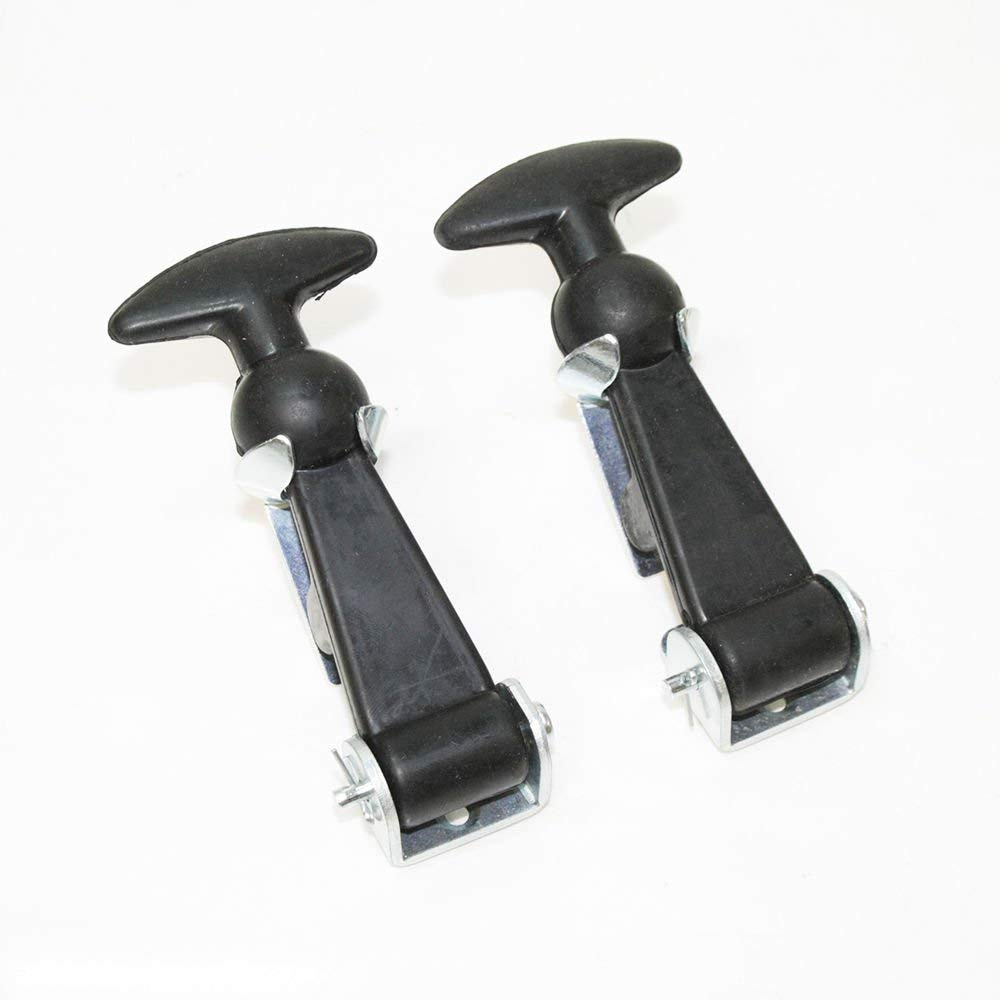 Black Bonnet Rubber Hooks Kit Lock Down Hood Locks Pins Racing Rally Use