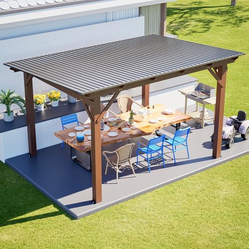 KEIKI 13x10 Wooden Grill Gazebo Review: Hardtop Shelter with Bar Counter for Outdoor Cooking image 10